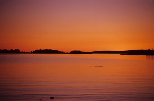 a lake huron sunset