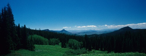 Colorado Mountain Scene 17x6